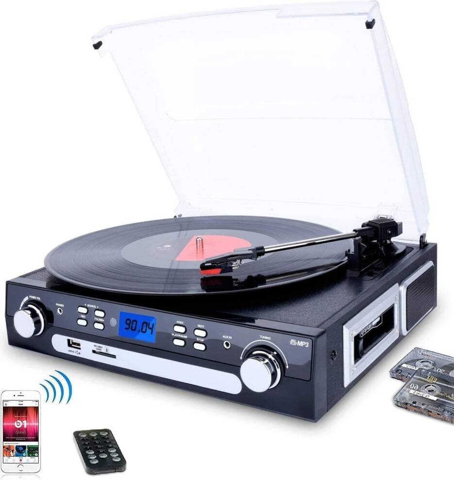 Vinyl player with speakers Bluetooth Turntable Vinyl Player