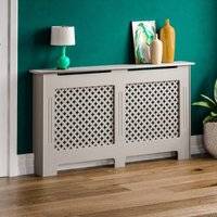 Vida Designs Oxford Radiator Cover Grey Large