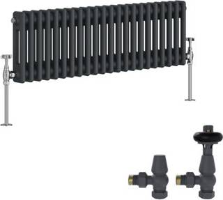 Right Radiators Anthracite 2 Column Radiator