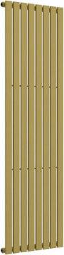 Lux Heat Flat Vertical Radiator Metallic Gold