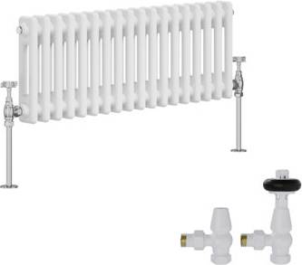 Right Radiators White 2 Column Radiator