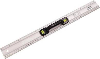 B&Q Aluminium Ruler Spirit Level Handle 24 Inch 60 Cm Builders Angle Measurer