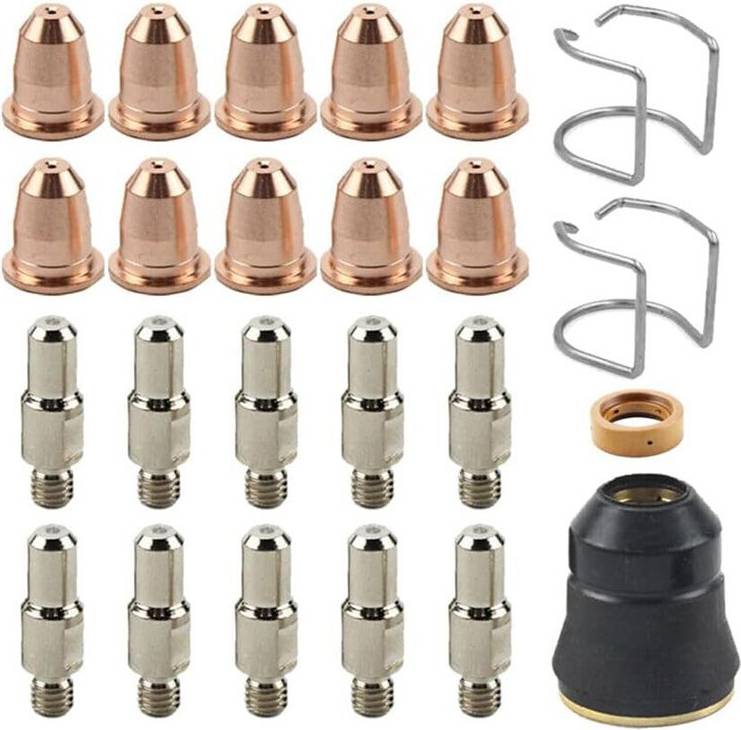 Electrode Tip Cup Consumables Fit Razorweld CUT 45 Plasma Cutter Kit
