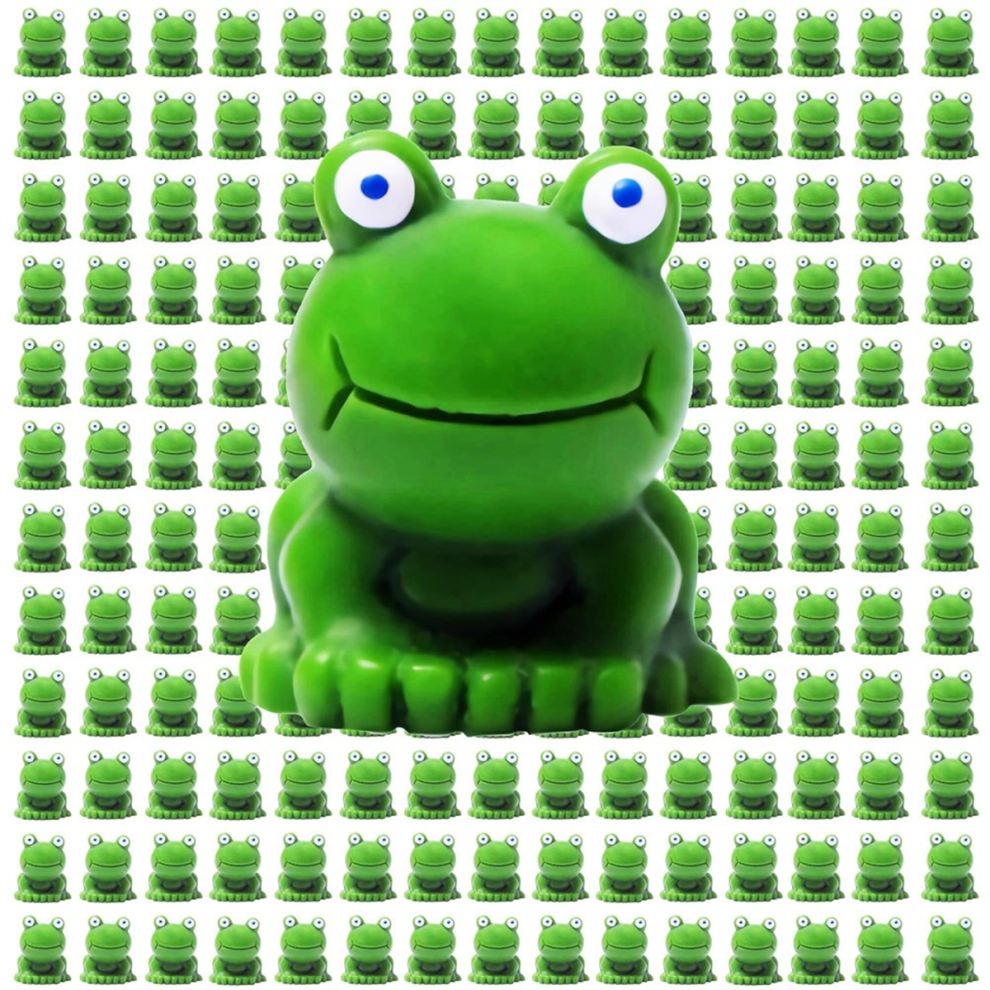 Tauoh Mini Frog Statue Small Micro-Type Plastic