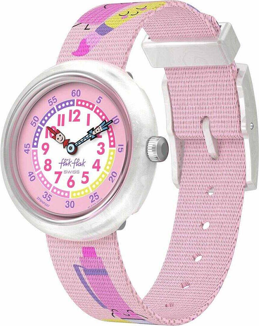 Weißes Rosa Uhr