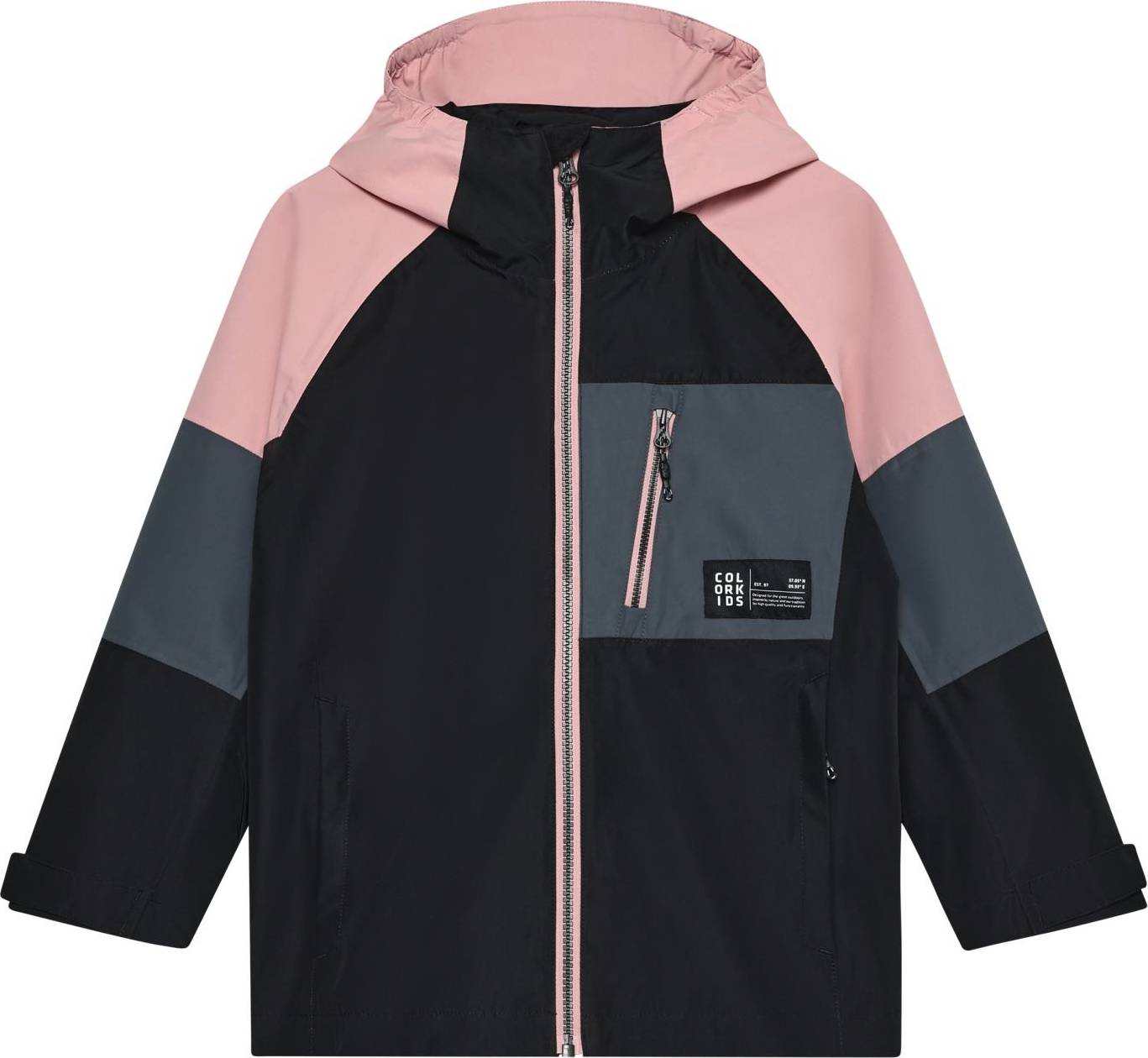 Color Kids Jr Jacket Colorblock - Black