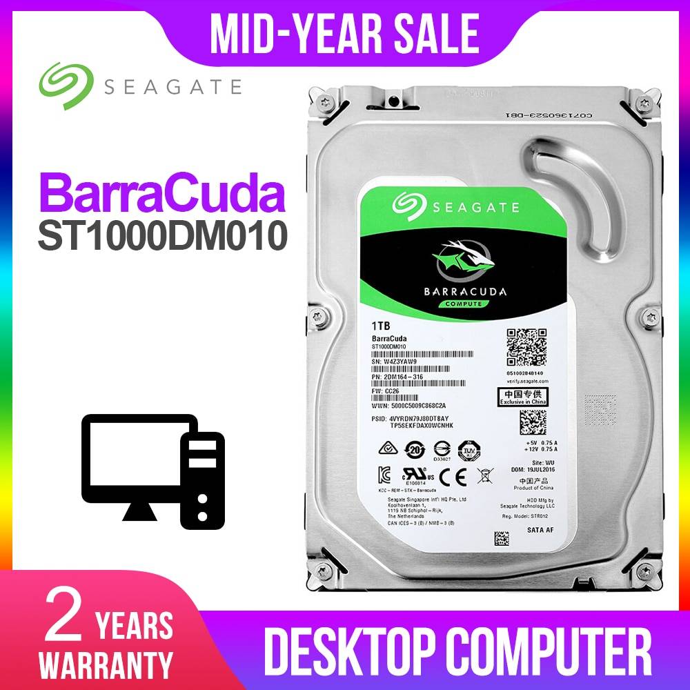 Seagate Intern Hårddisk 1TB 7200 RPM