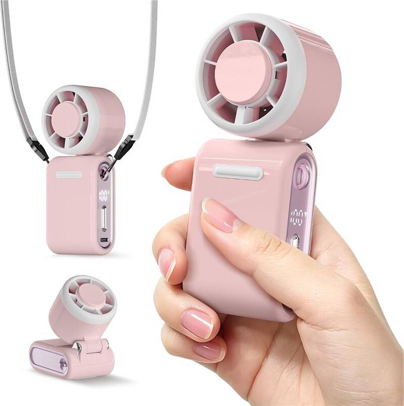 Pink Portable Handheld Turbo Fan