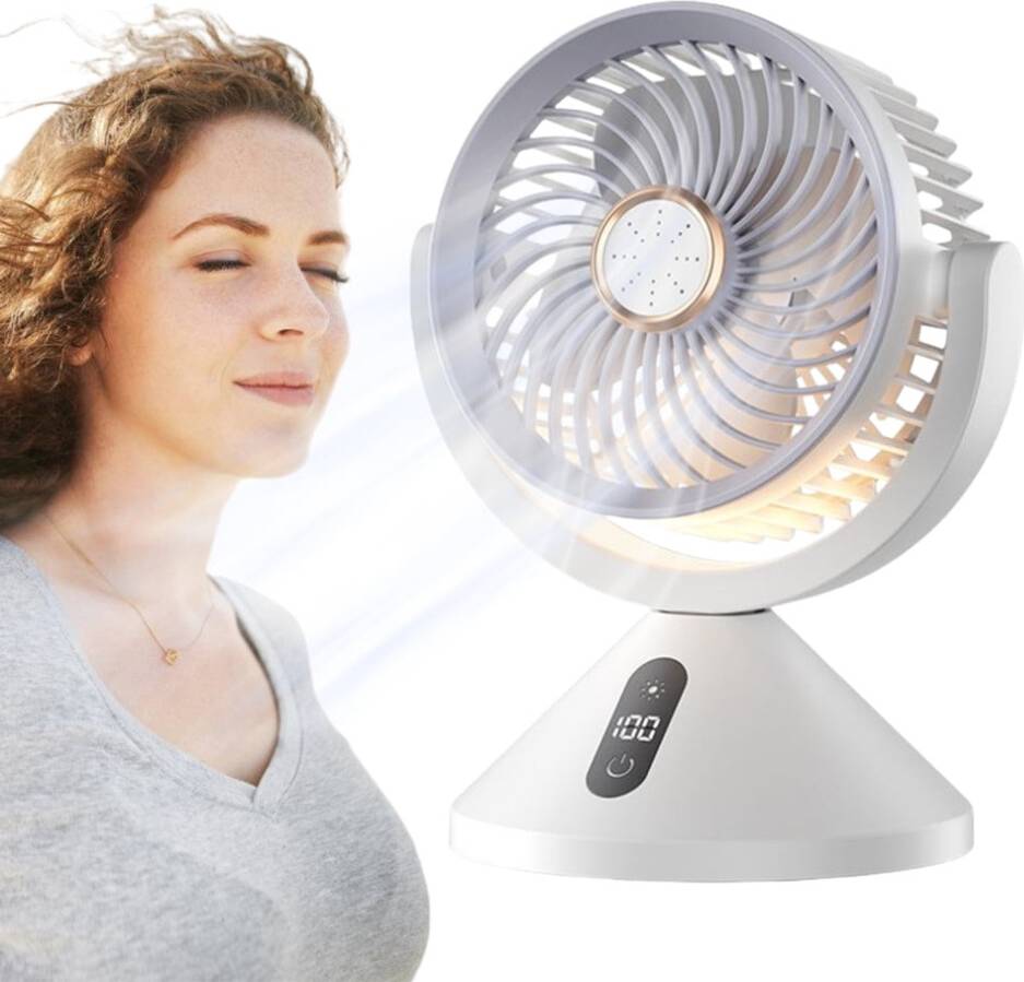 Rechargeable Desktop Circulating Fan