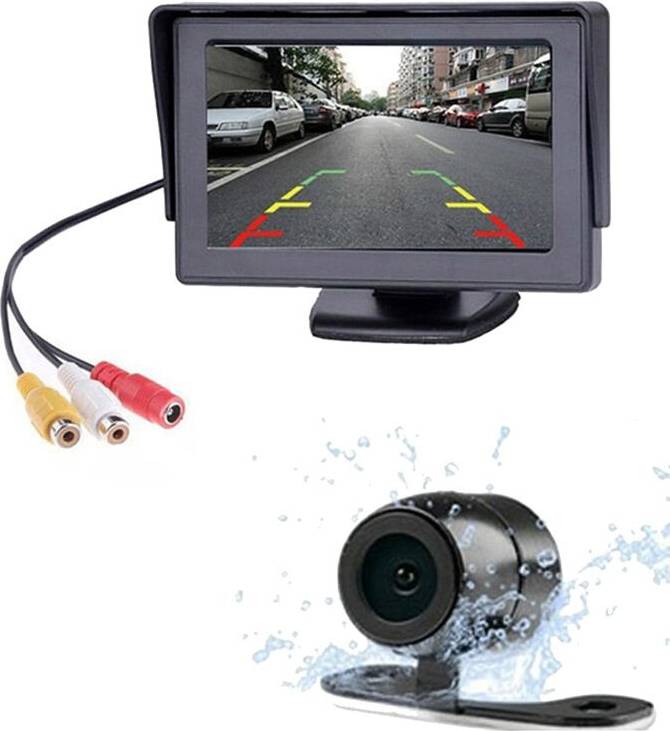 Tlily Car Rear View Camera 4.3 Inch CST-918