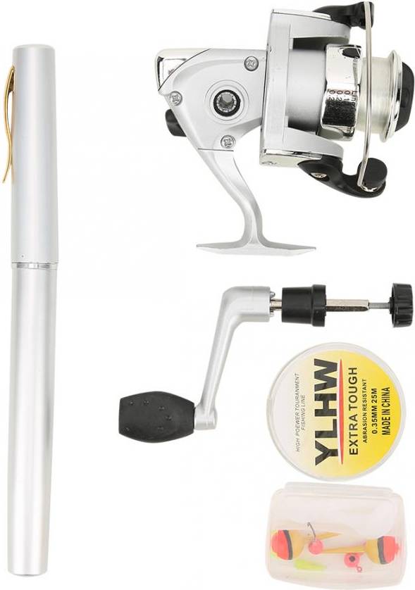 Pennformad Fiskespö Spinning Rulle Set