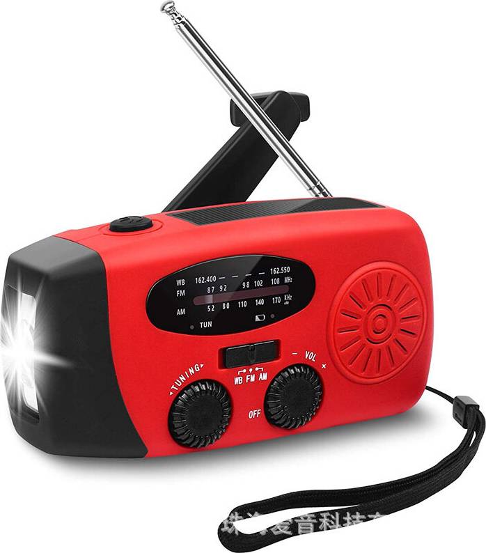 3LED Solar Hand-Crank Emergency Radio Kit