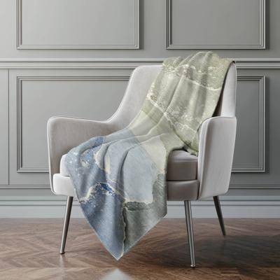 Addison Rugs Premium Machine Washable Abstract Contemporary Sherpa Throw Blanket Blankets