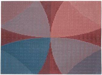 Chilewich Canopy Placemat Raspberry Rectangle 14x19 in Place Mat Red