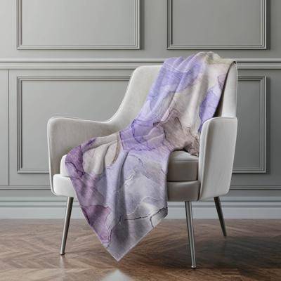 Addison Rugs Premium Machine Washable Abstract Contemporary Sherpa Throw Blanket Blankets