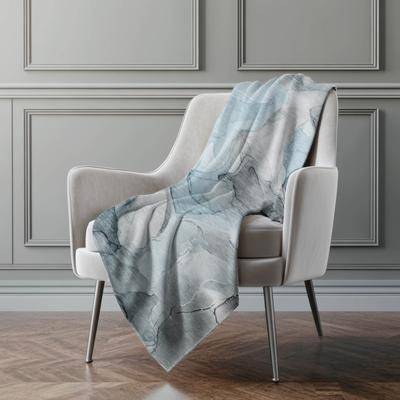 Addison Rugs Premium Machine Washable Abstract Contemporary Sherpa Throw Blanket Blankets