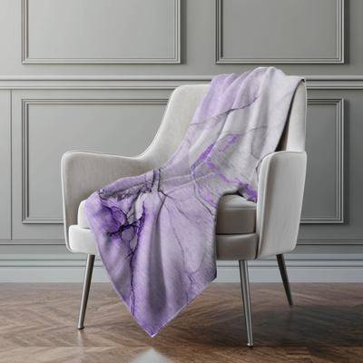 Addison Rugs Premium Machine Washable Abstract Contemporary Sherpa Throw Blanket Blankets