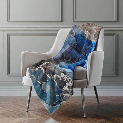 Addison Rugs Premium Machine Washable Abstract Contemporary Sherpa Throw Blanket Blankets