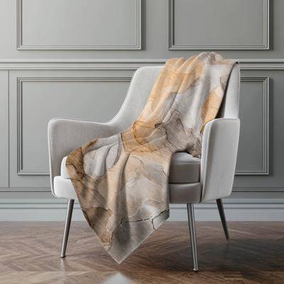 Addison Rugs Premium Machine Washable Abstract Contemporary Sherpa Throw Blanket Blankets