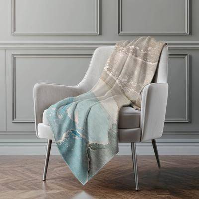 Addison Rugs Premium Machine Washable Abstract Contemporary Sherpa Throw Blanket Blankets