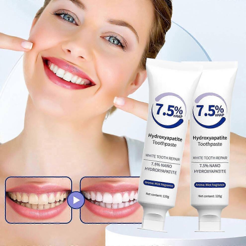 7.5% Hydroxyapatite Toothpaste 2pcs