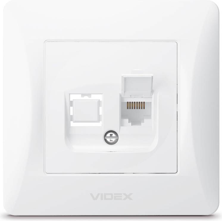 Videx Binera Cat6 Computerstik Hvid RJ45 IP20