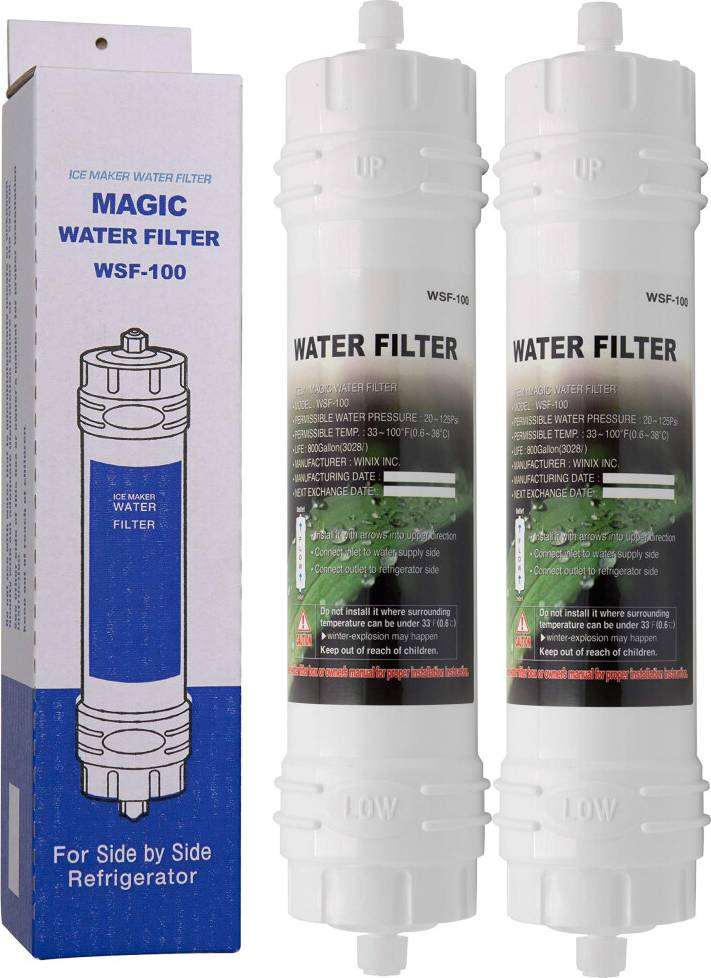 White american fridge freezer Magic External Water Filter Pack 2