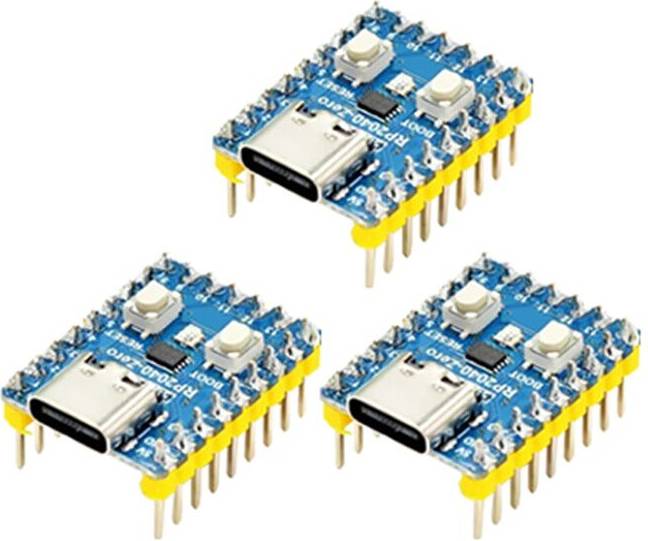 Tlily RP2040 Zero Microcontroller Development Board 3Pcs