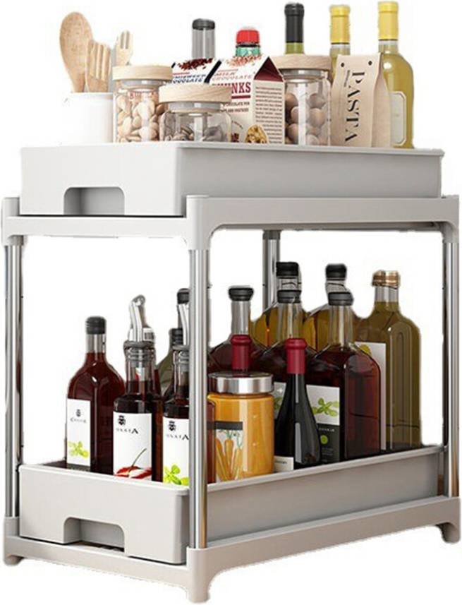 Tlily Kitchen Spice Rack Drawer Shelf