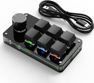 Sodial Programming Macro Custom Knob Keyboard 6 Key Paste Button