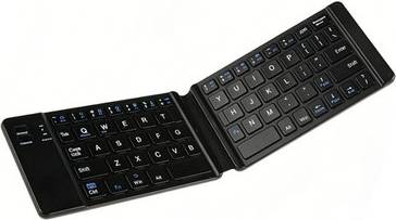 Foldable Wired Wireless Bluetooth Keyboard