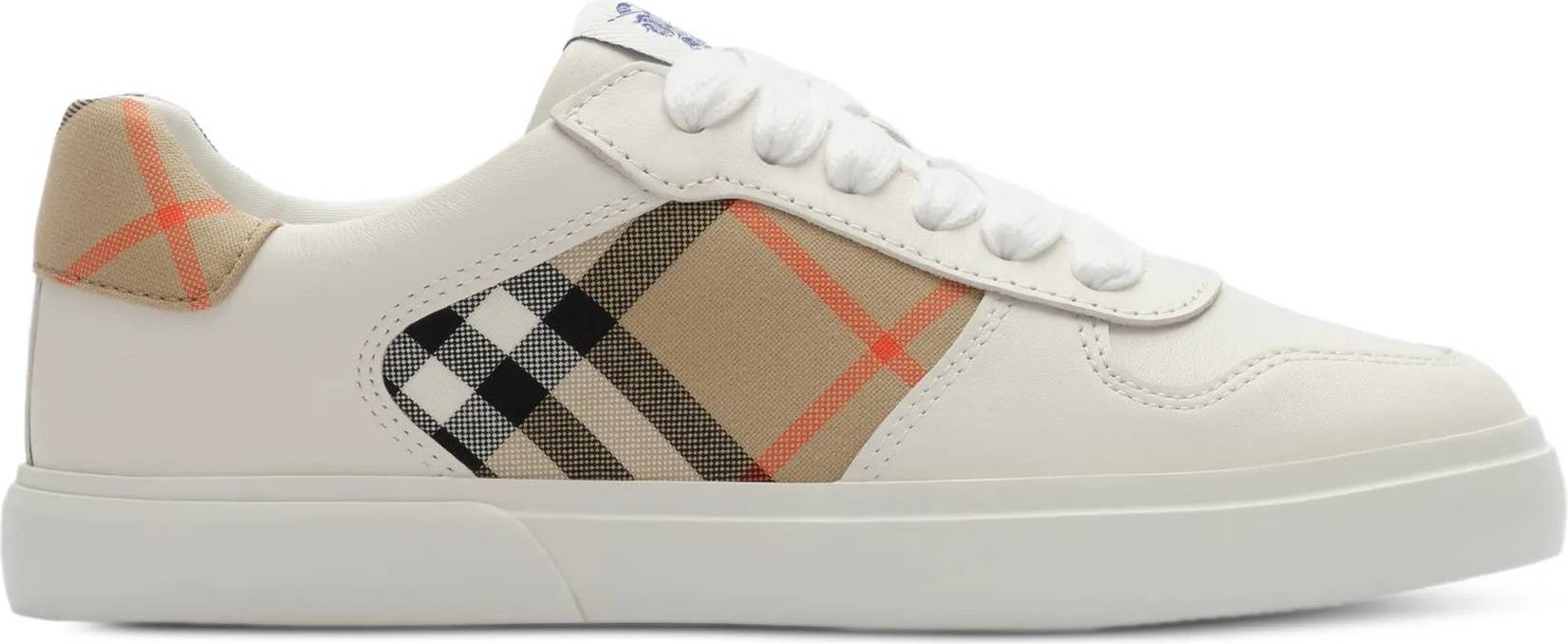 Mini Check Patterned Sneakers - Bianco