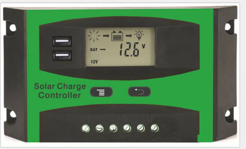 Solar Charge Controller with LCD Display Dual USB