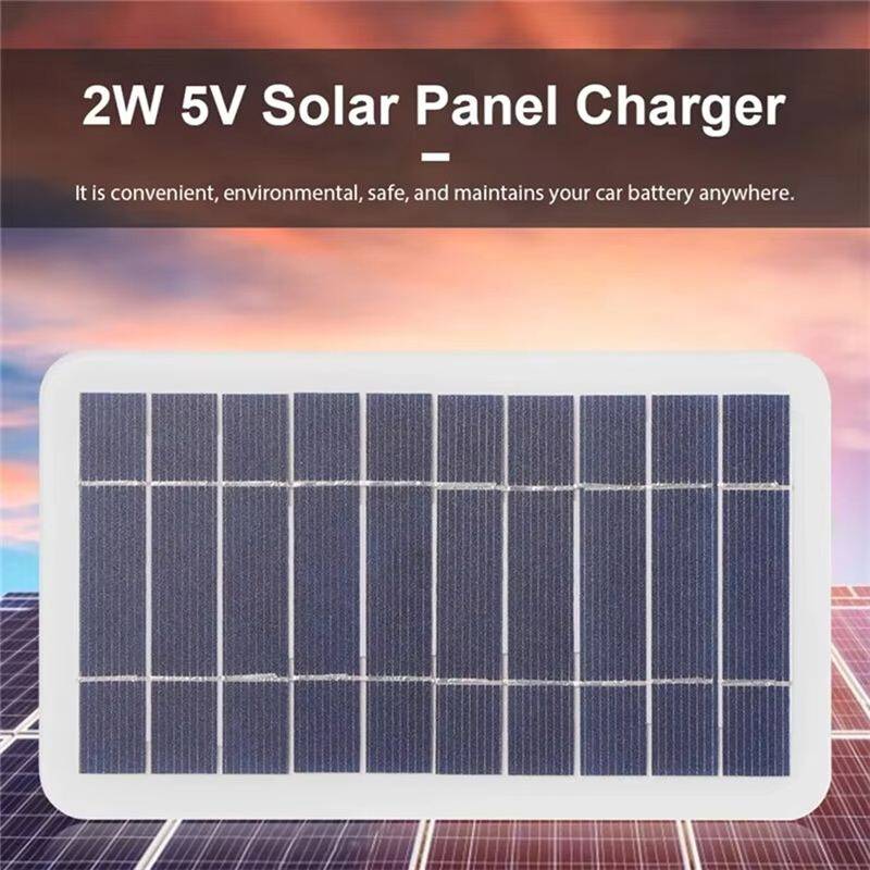 5V Solar Panel 2W Type-C Charge Kit
