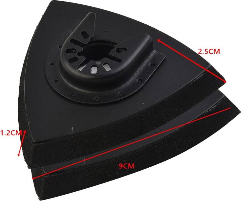 2Pcs Triangular Multi Tool Sanding Pad