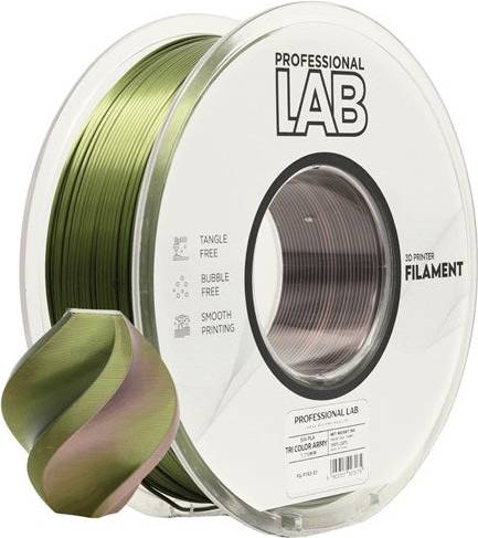 Silk PLA Tri Color Professional Lab-Army