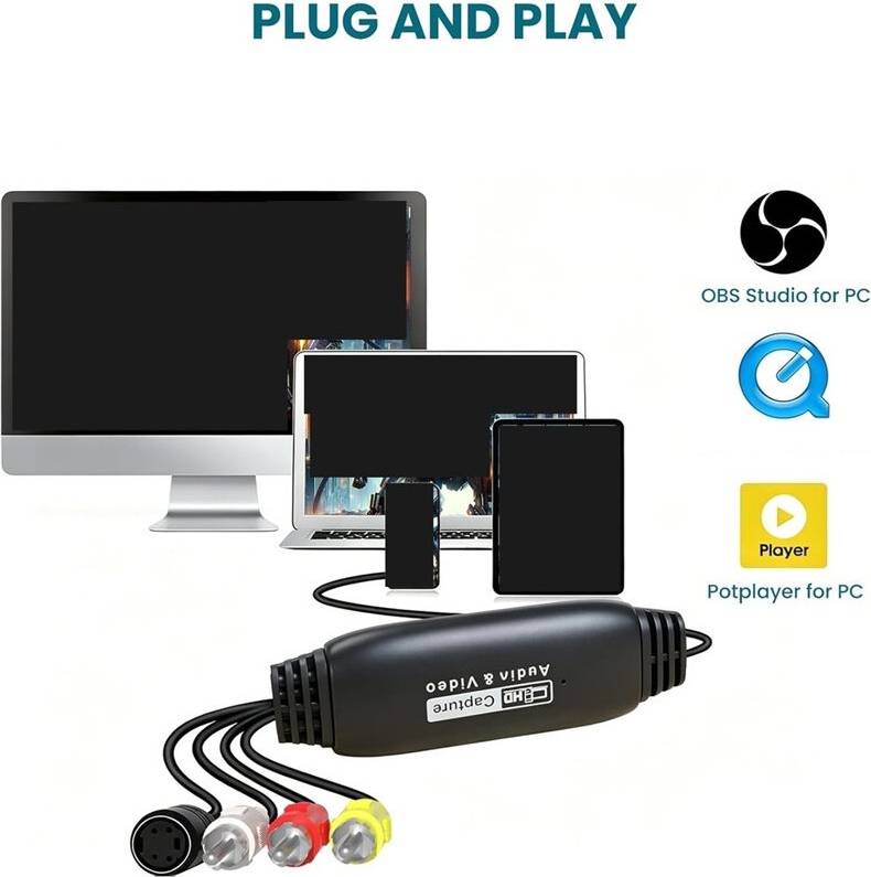 Convertitore VHS Digital Video Capture Card