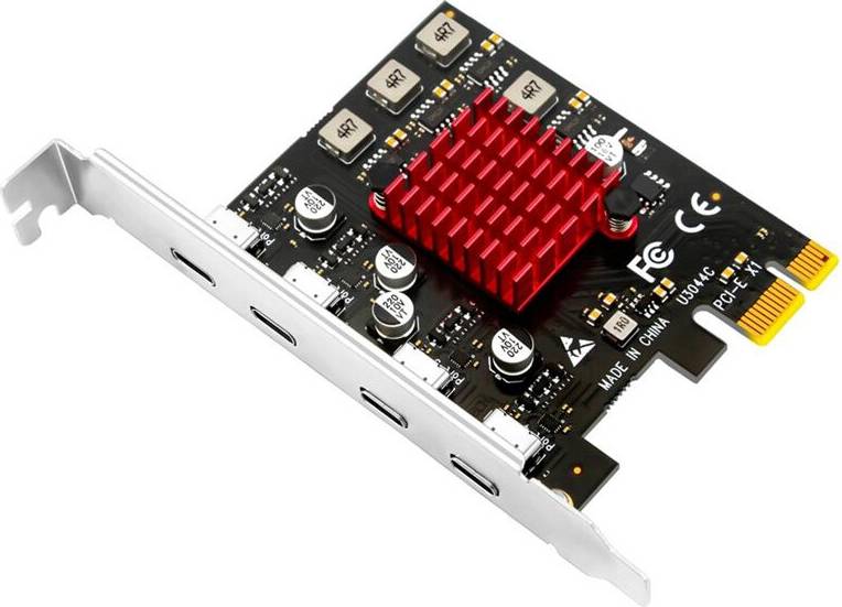 Typecat PCIE Expansion Card 4 Port USB3.2 Adapter