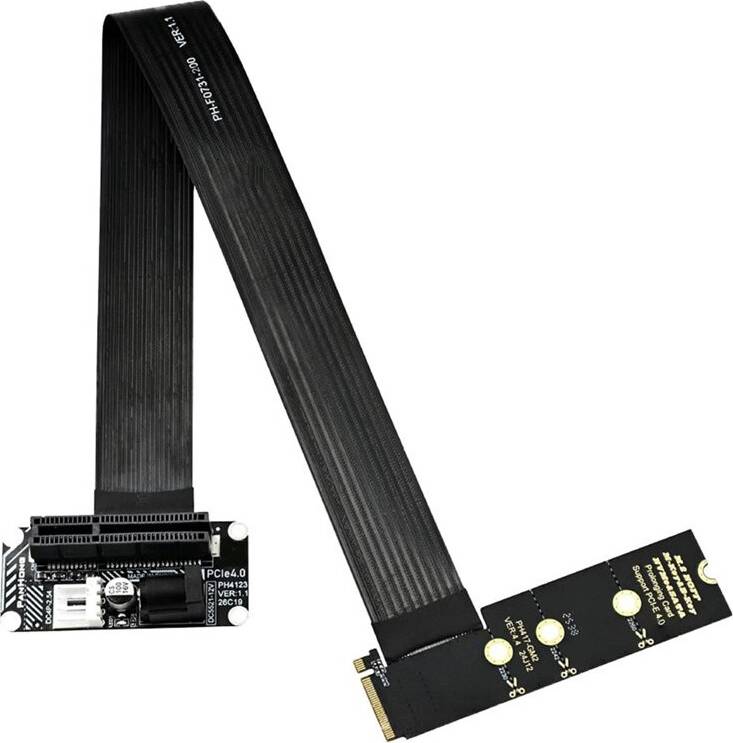 Exogio M.2 M-Key NVMe PCIe Steckplatz Riser Kabel