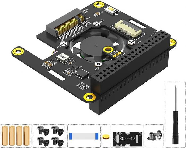 Torribaly Raspberry Pi 5 M.2 NVME to PCIe Adapter