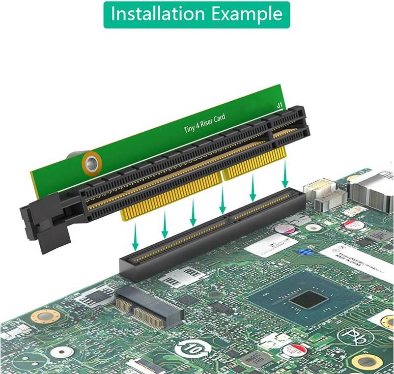 Exogio PCI-E Riser Card Adapter Board