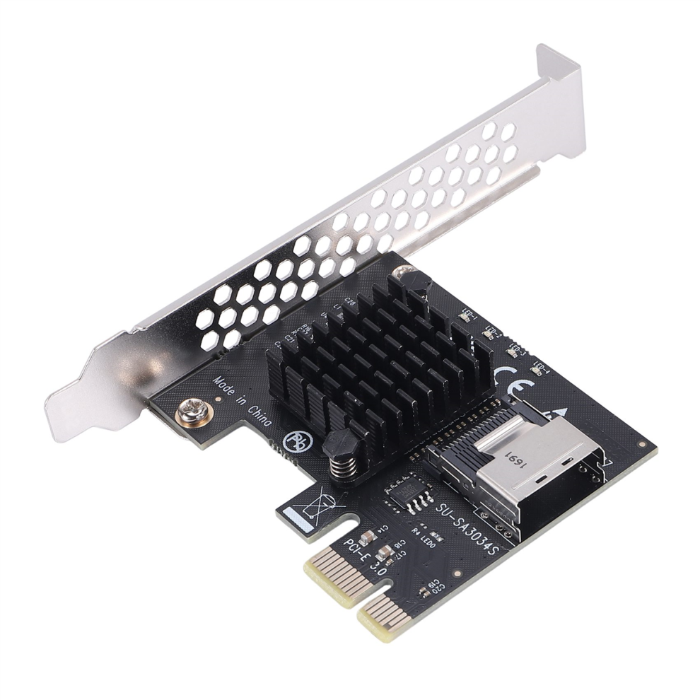 Tauoh PCIE Riser Card 1X to Mini SAS Adapter