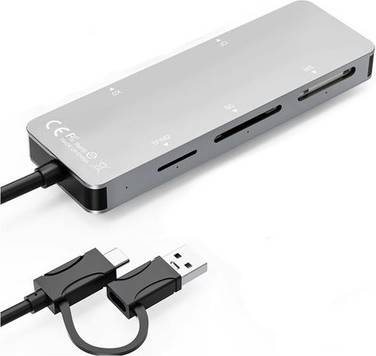 Sodial Multifunctional Memory Card Reader Type-C USB A