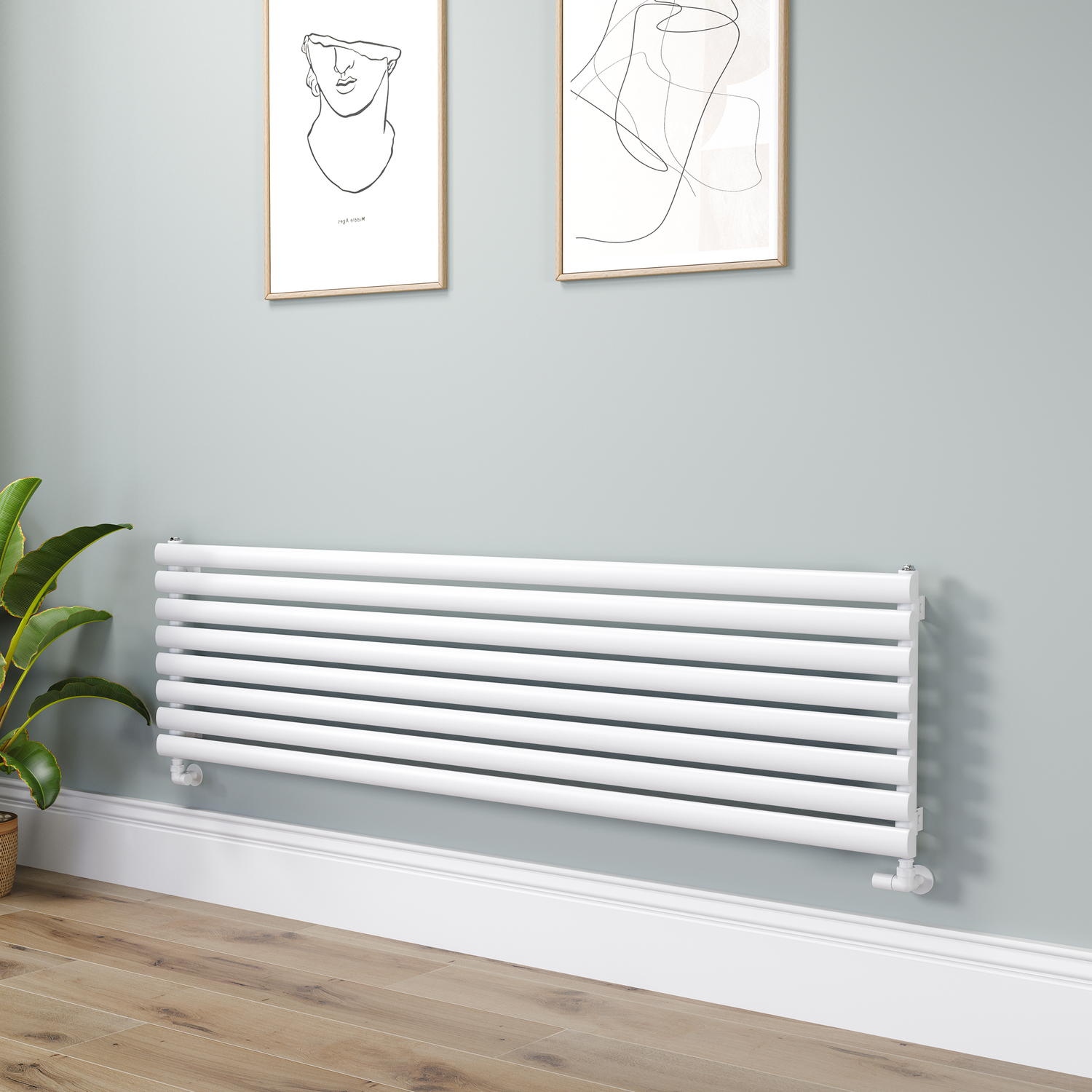 SORRENTO Linea White Oval Designer Radiator