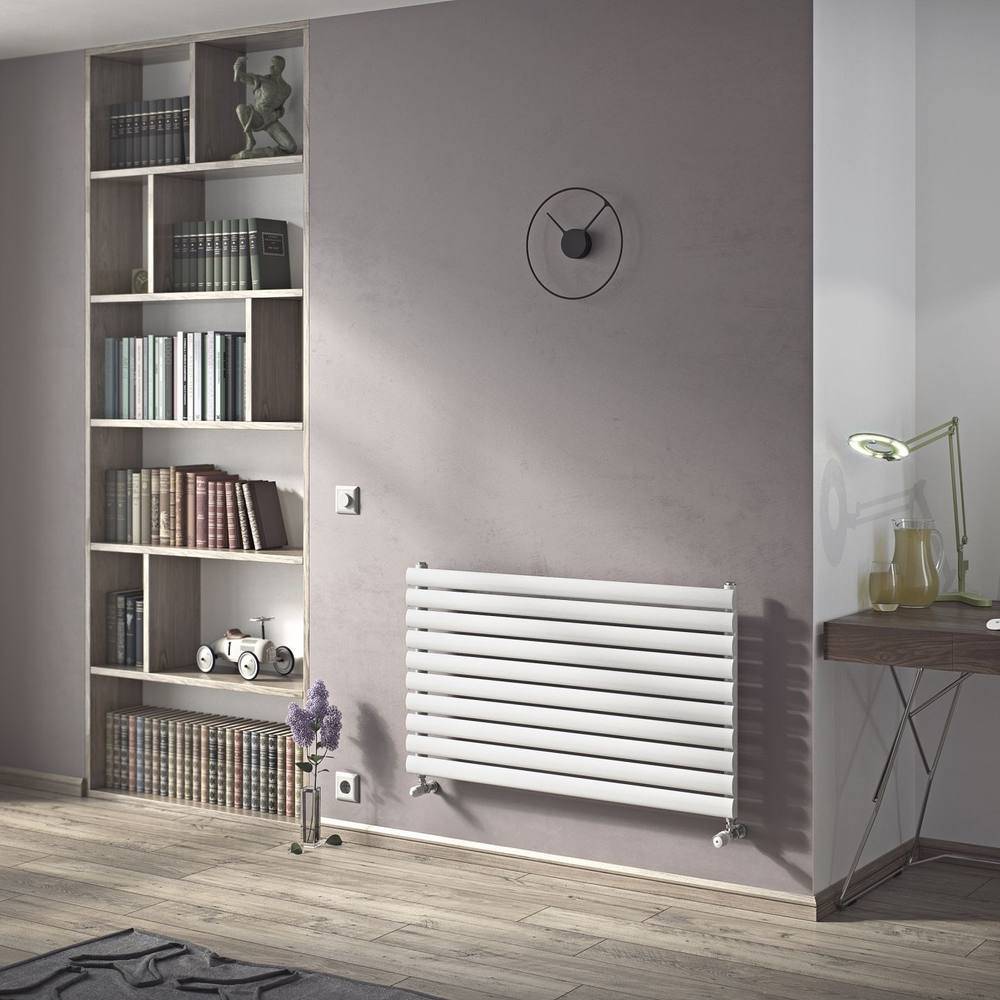 Nova White Single Oval Radiator
