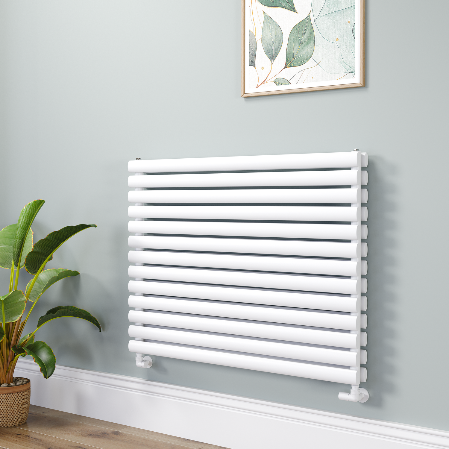 SORRENTO Linea White Oval Designer Radiator
