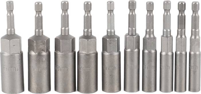 Typecat 10Pc 1/4 Inch Wrench Hex Bit Socket Set Socket Bit