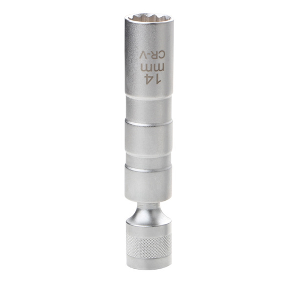 Tauoh Extend Spark Plug Socket Wrench 12 Angle 3 8 Inch Drive Socket Bit