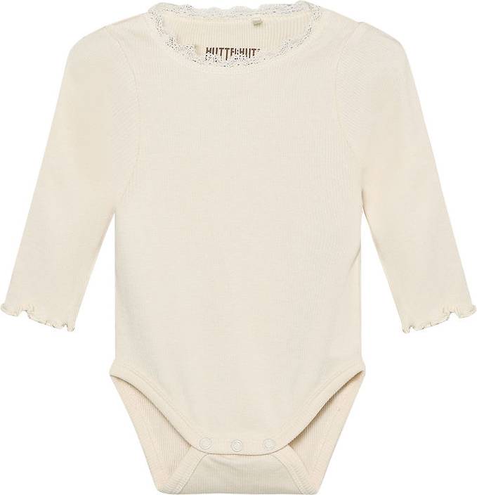 Huttelihut Body L/Ä Rib Modal Bomull - Cream