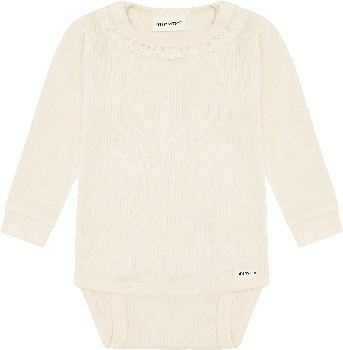 Ä Minymo Body L/Ä Rib White Swan